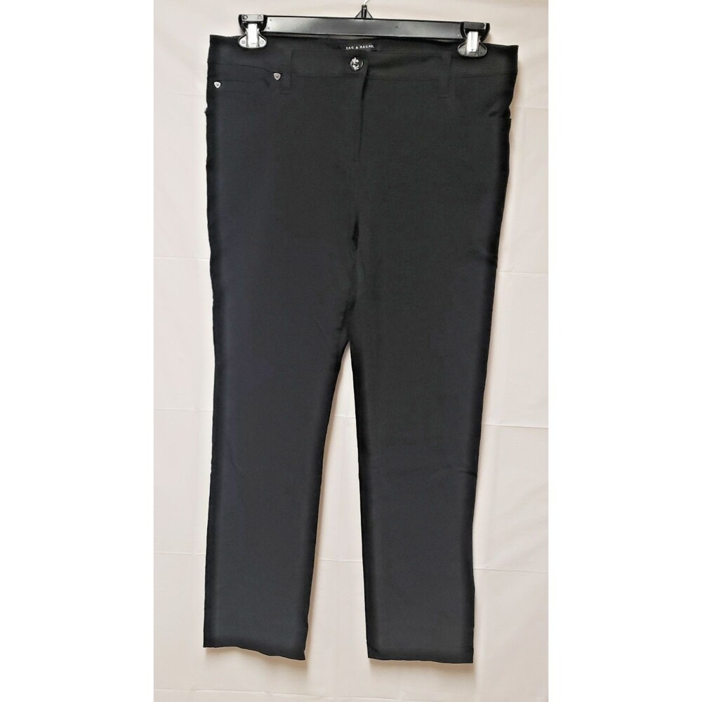 Zoe & Rachel Women's Black Slacks Formal Office Casual Career Sz L PO Excel